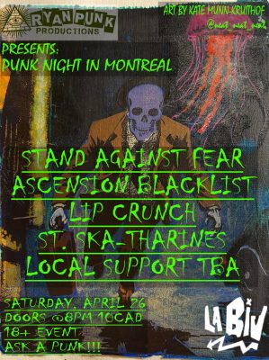 Apr 26 '25 - Montreal — RyanPunk Night @ La Biu