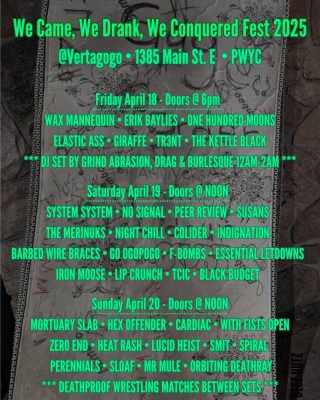 Apr 19 '25 - Hamilton — We Came, We Drank, We Conquered Fest 2025 @ Vertagogo