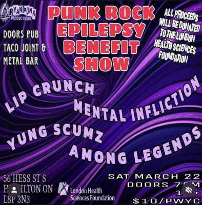 Mar 22 '25 - Hamilton — Epilesy Benefit Show @ Doors Taco